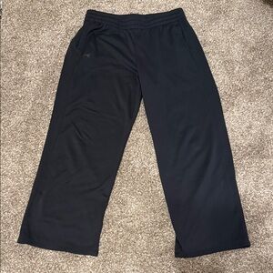 Under Armour Black Wide-Leg Athletic Pants